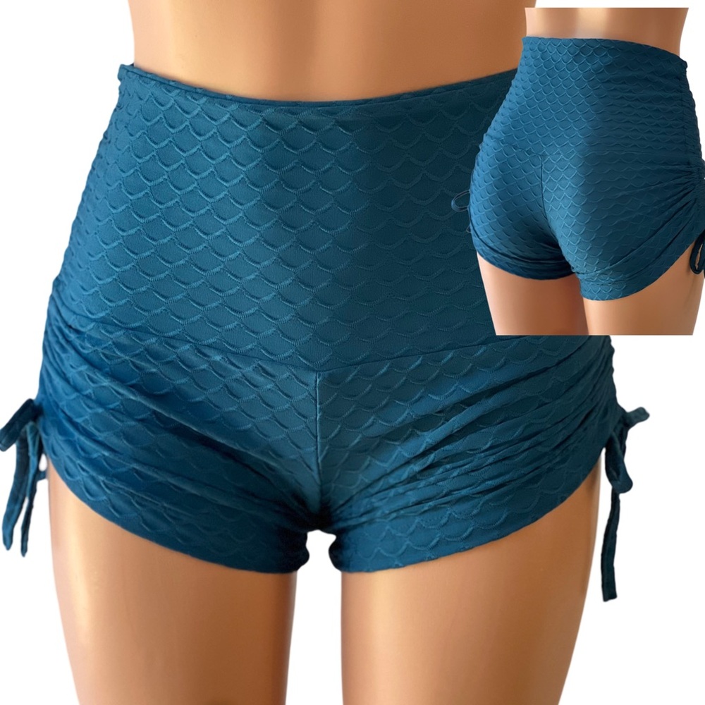 Hot Yoga shorts High Waist swim workout bootie shorts Made in USA SXYfitness
